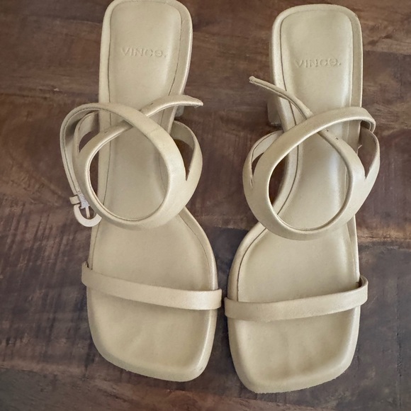 Vince |Shoes| Luella Ankle Strap Sandal Nude Heels Women's 7.5 - Picture 5 of 9
